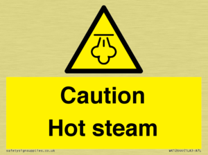 Caution Hot steam